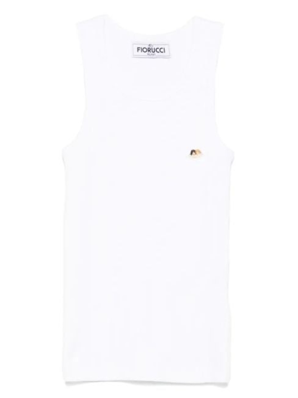 Fiorucci Women's White Angel Patch Tank Top